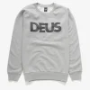 All Caps Crew Sweater - Grey