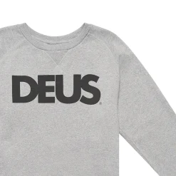 All Caps Crew Sweater - Grey