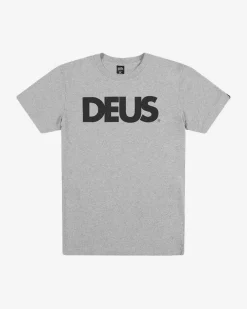 All Caps Tee - Grey Marle