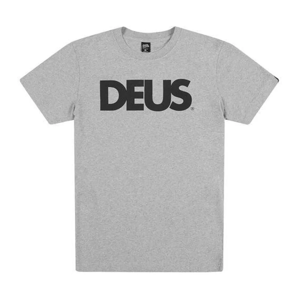 All Caps Tee - Grey Marle