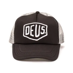 Baylands Trucker Hat - Black-Grey w/ Grey Mesh