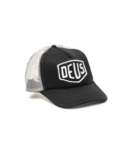 Baylands Trucker Hat - Black-Grey w/ Grey Mesh