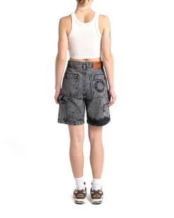 Bella Short - Black Acid Stonewash