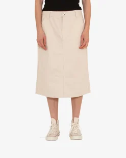 Canvas Irene Skirt (Relaxed Fit) - Natural