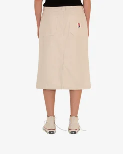 Canvas Irene Skirt (Relaxed Fit) - Natural