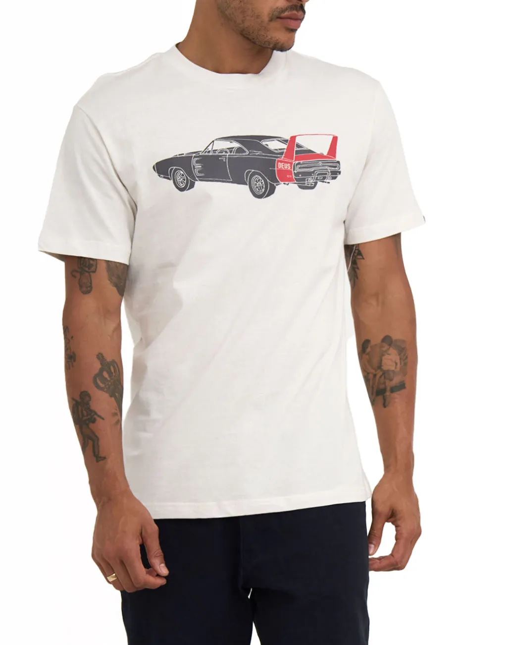 Charger Tee - Vintage White