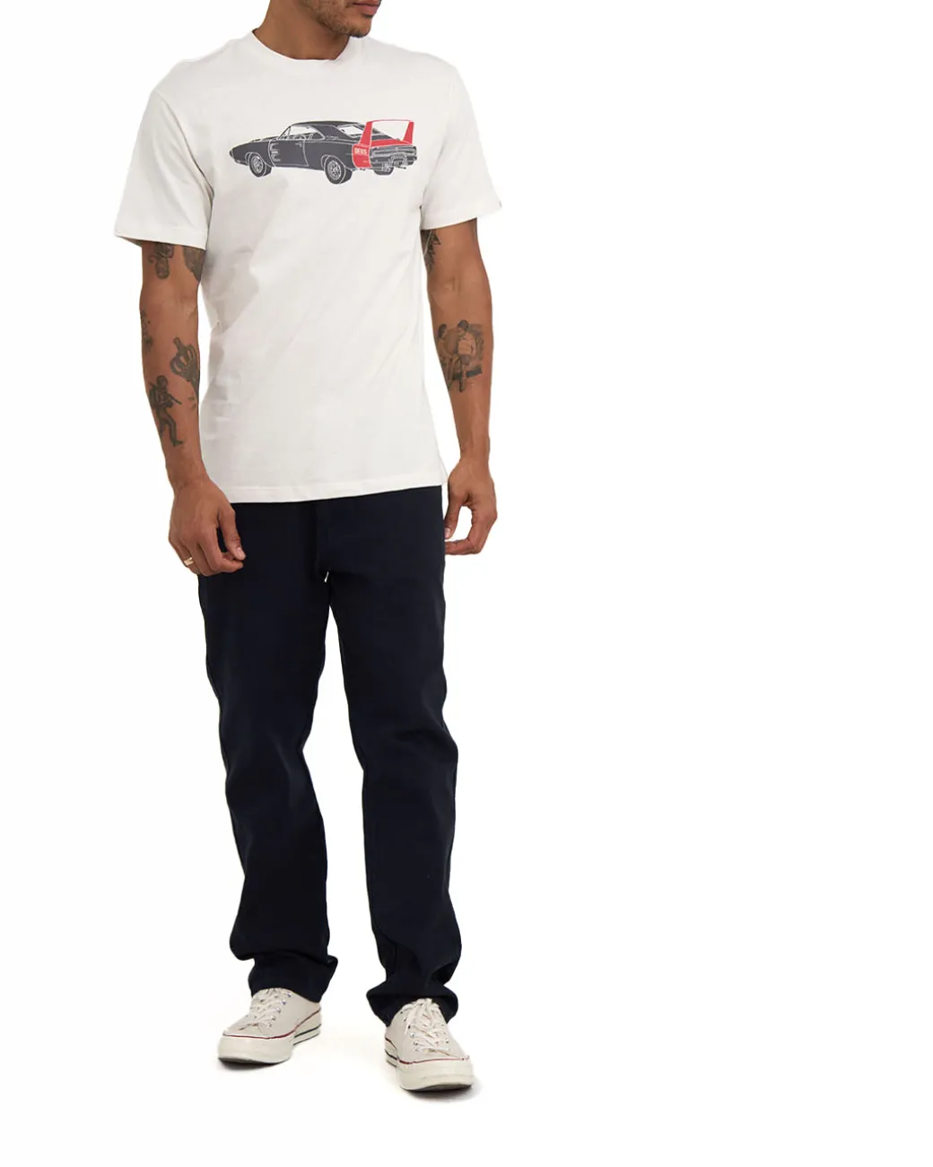 Charger Tee - Vintage White