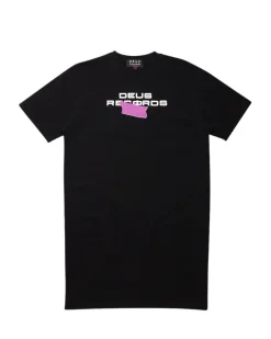 Chrome Spotnik Tee Dress - Black