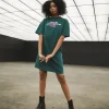 Chrome Spotnik Tee Dress - Teal