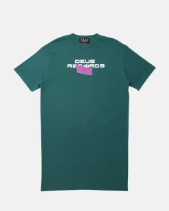 Chrome Spotnik Tee Dress - Teal