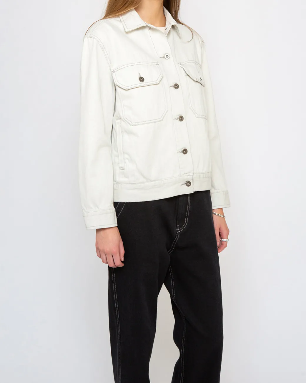 Coby Jacket (Oversized Fit) - Bleached White