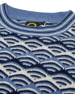 Comber Knit Sweater - Maui Blue