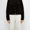 Cord Trucker (Regular Fit) - Black