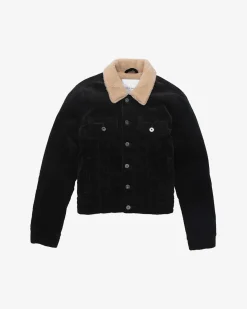 Cord Trucker (Regular Fit) - Black