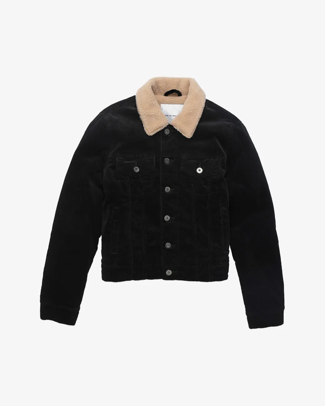 Cord Trucker (Regular Fit) - Black