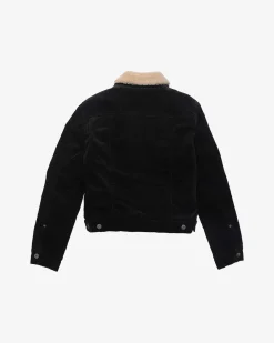Cord Trucker (Regular Fit) - Black