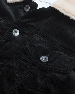 Cord Trucker (Regular Fit) - Black