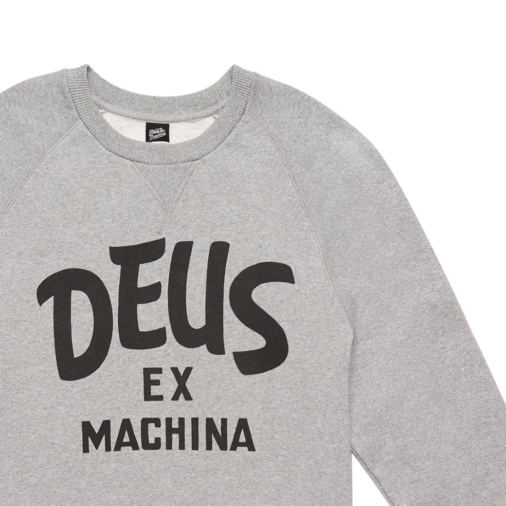 Curvy Crew Sweater - Grey Marle