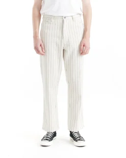Dallas Stripe Work Pant - Natural