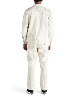 Dallas Stripe Work Pant - Natural
