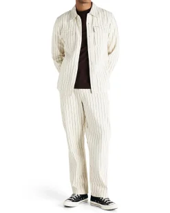 Dallas Stripe Work Pant - Natural