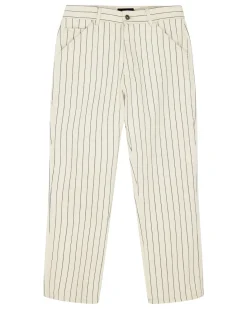 Dallas Stripe Work Pant - Natural