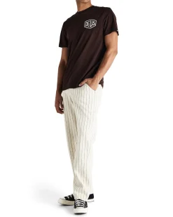 Dallas Stripe Work Pant - Natural
