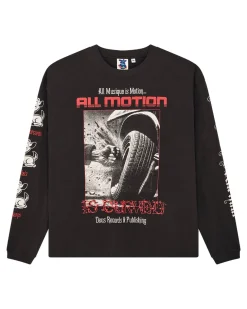 Dancing Ghost Long Sleeve Tee - Anthracite