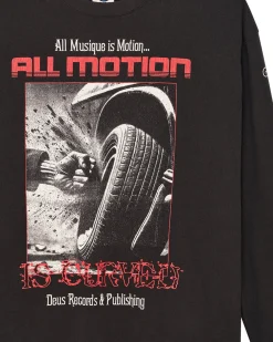 Dancing Ghost Long Sleeve Tee - Anthracite