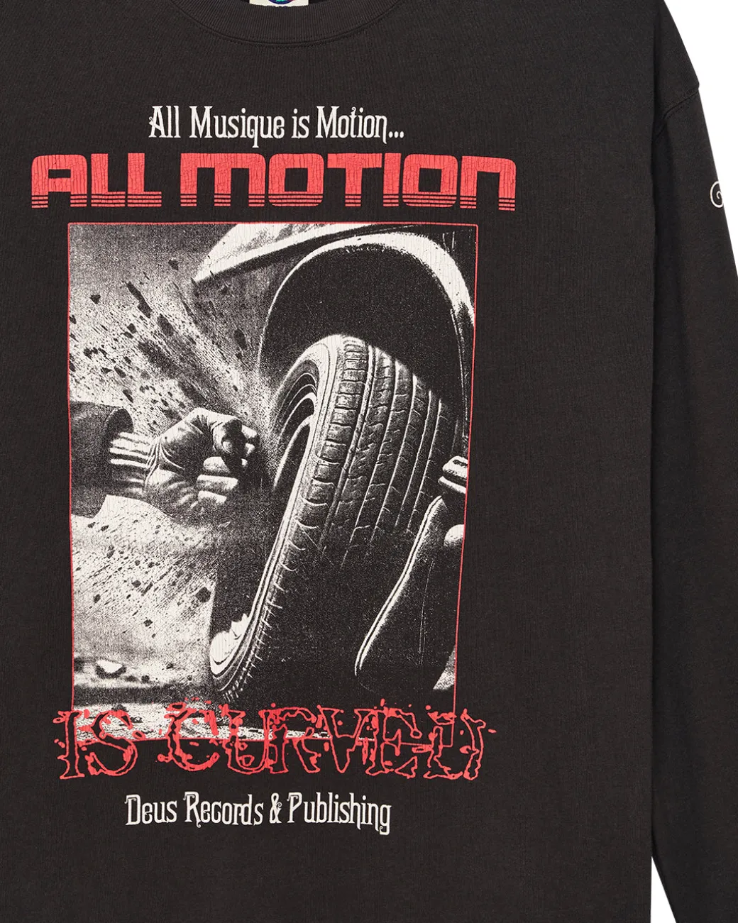 Dancing Ghost Long Sleeve Tee - Anthracite