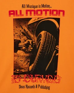Dancing Ghost Long Sleeve Tee - Persimmon Orange