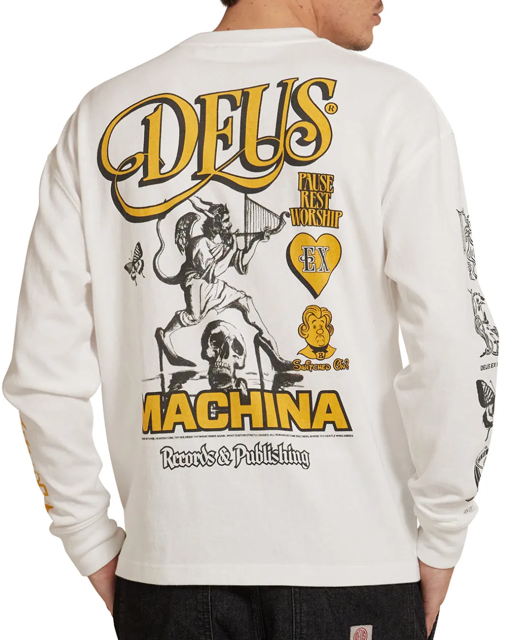 Divine Spark Long Sleeve Tee - Vintage White