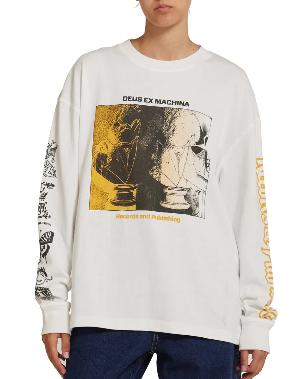 Divine Spark Long Sleeve Tee - Vintage White