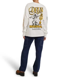 Divine Spark Long Sleeve Tee - Vintage White