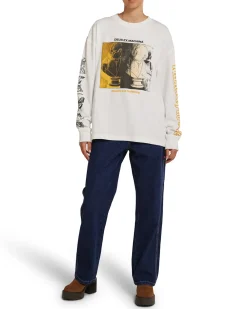 Divine Spark Long Sleeve Tee - Vintage White