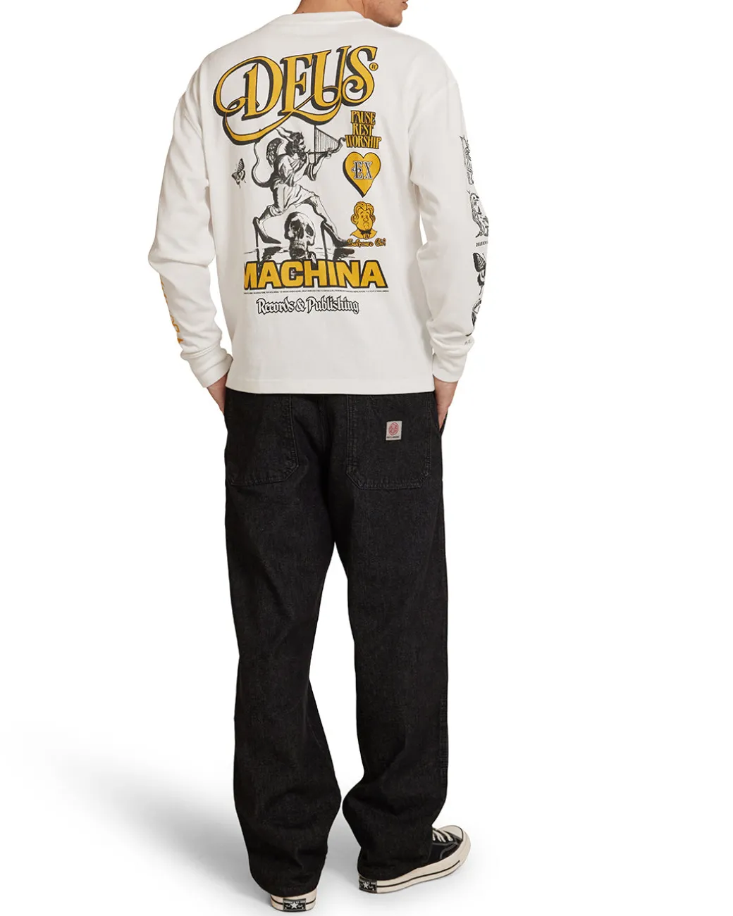 Divine Spark Long Sleeve Tee - Vintage White
