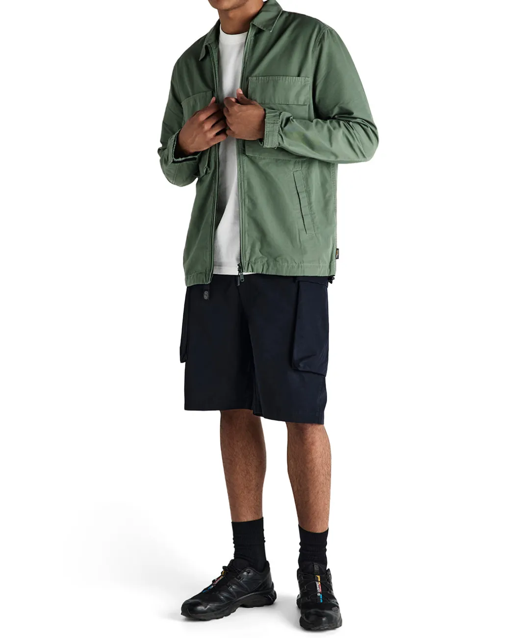Duck Dive Zip Shirt - Clover