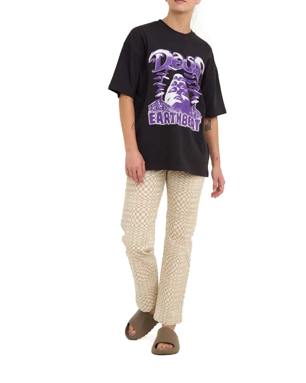 Dxw Earthbeat Tee - Anthracite