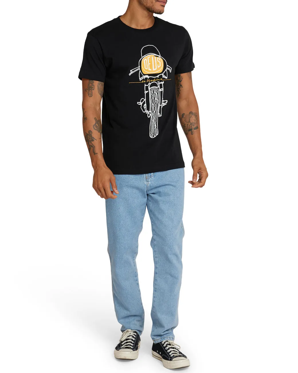 Frontal Matchless Tee - Black