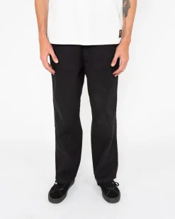 Harris Cropped Fatigue Pant - Black