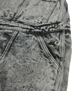 Jewlie Coverall - Black Acid Stonewash
