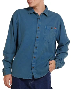 Keon Flannel Shirt - Moroccan Blue