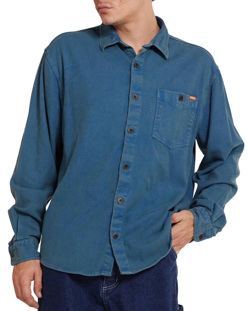 Keon Flannel Shirt - Moroccan Blue