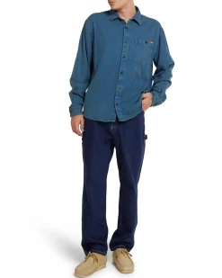 Keon Flannel Shirt - Moroccan Blue