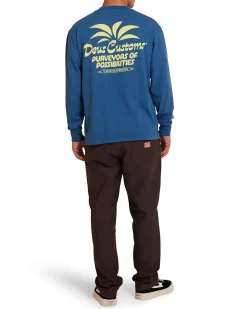 Last Resort Long Sleeve Tee - Moroccan Blue