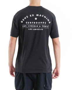 Los Angeles Surf Address Tee - Black
