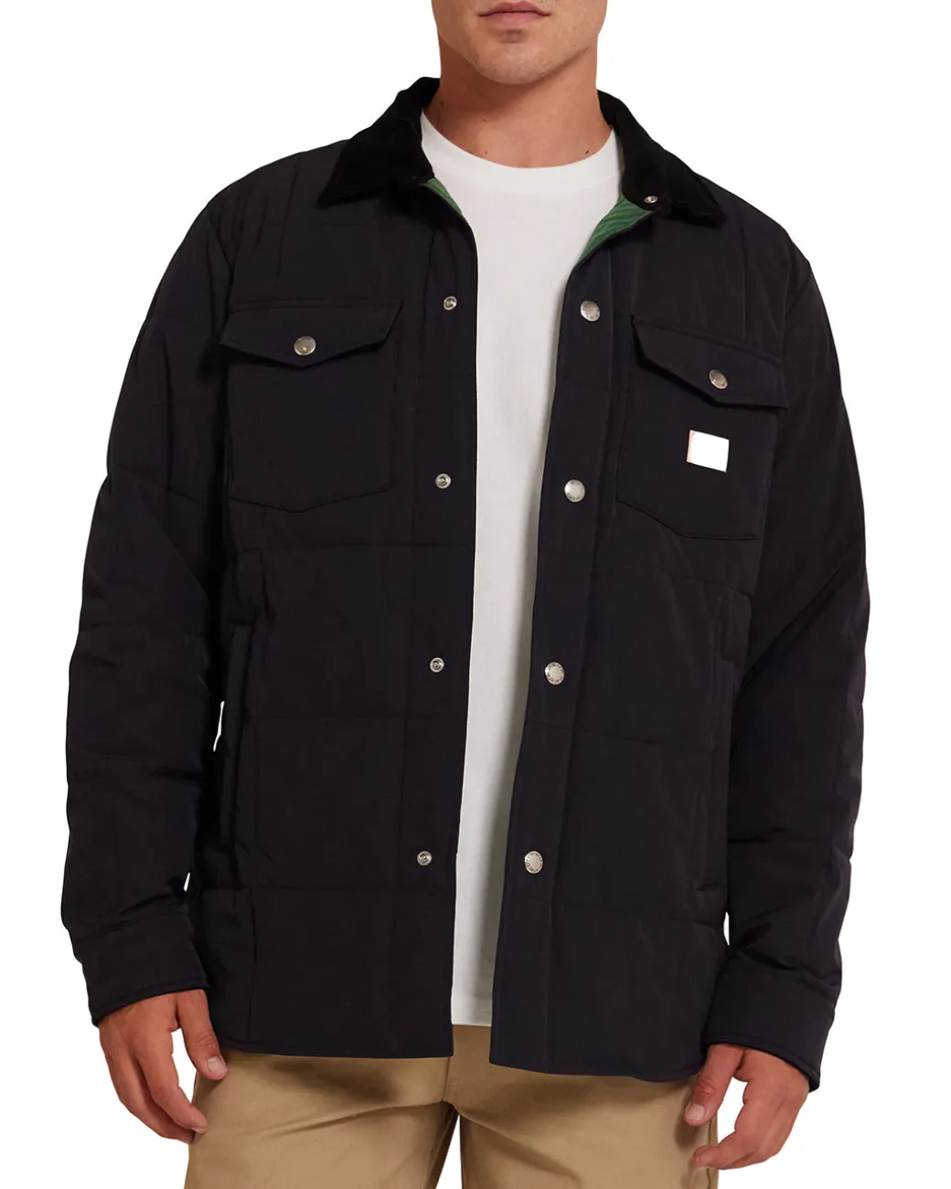 Maxwell Padded Overshirt - Black