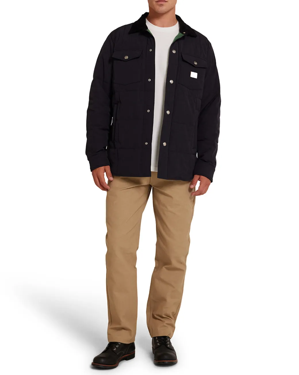 Maxwell Padded Overshirt - Black