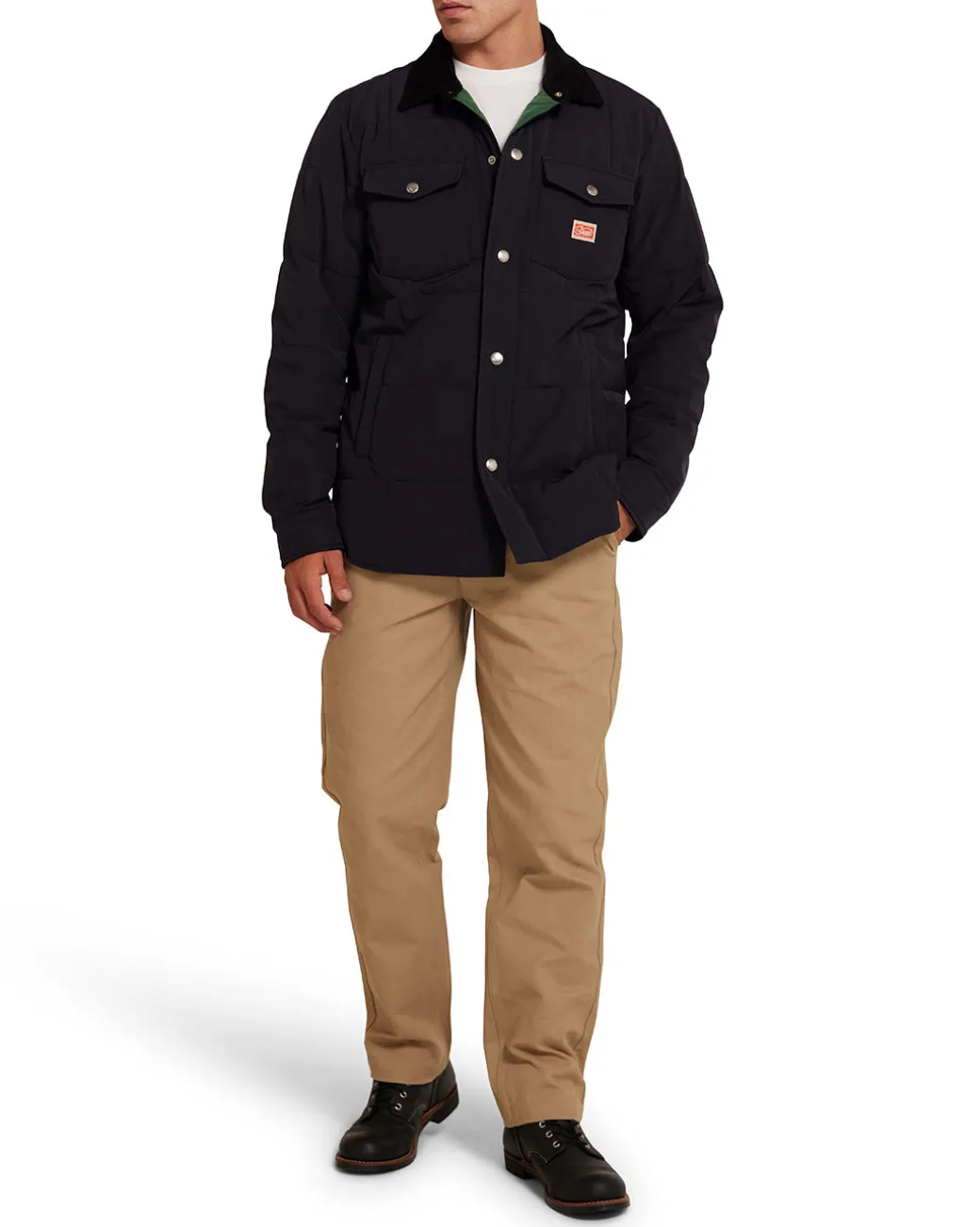 Maxwell Padded Overshirt - Black