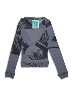 5-7-5 Mesh Long Sleeve Top - Boulevard